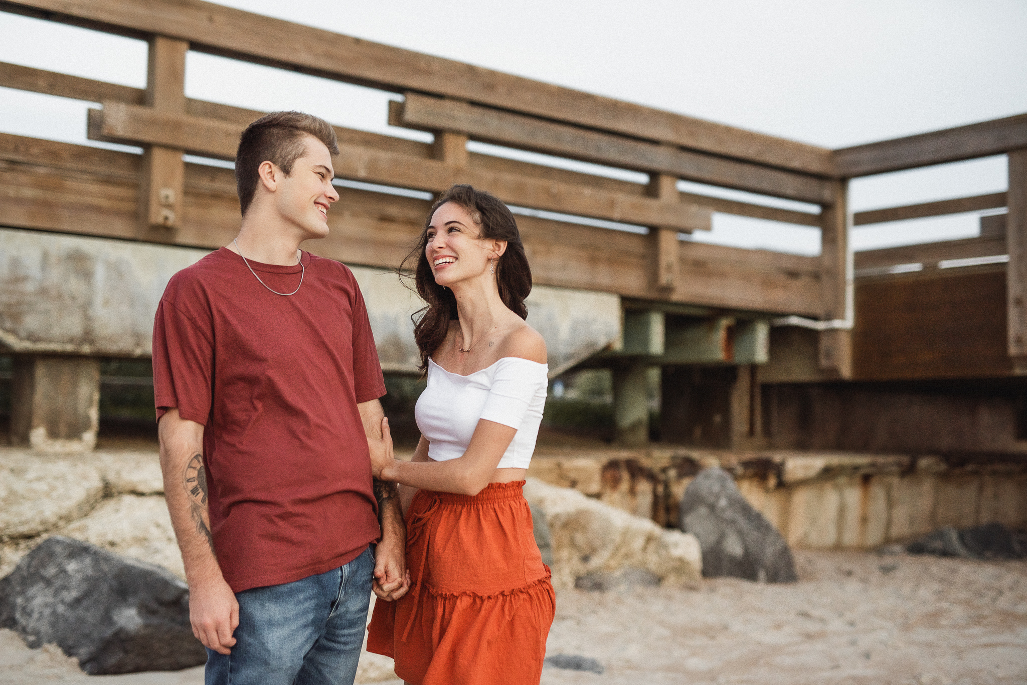 Saint Augustine Beach Florida Couples Engagement and Elopement Photographer