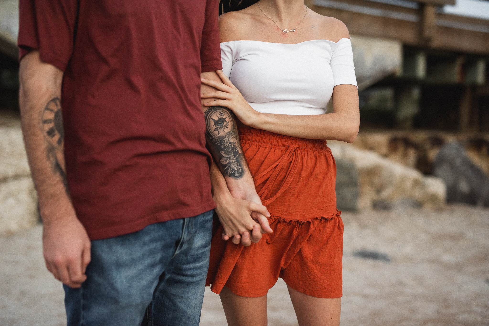 Saint Augustine Beach Florida Couples Engagement and Elopement Photographer