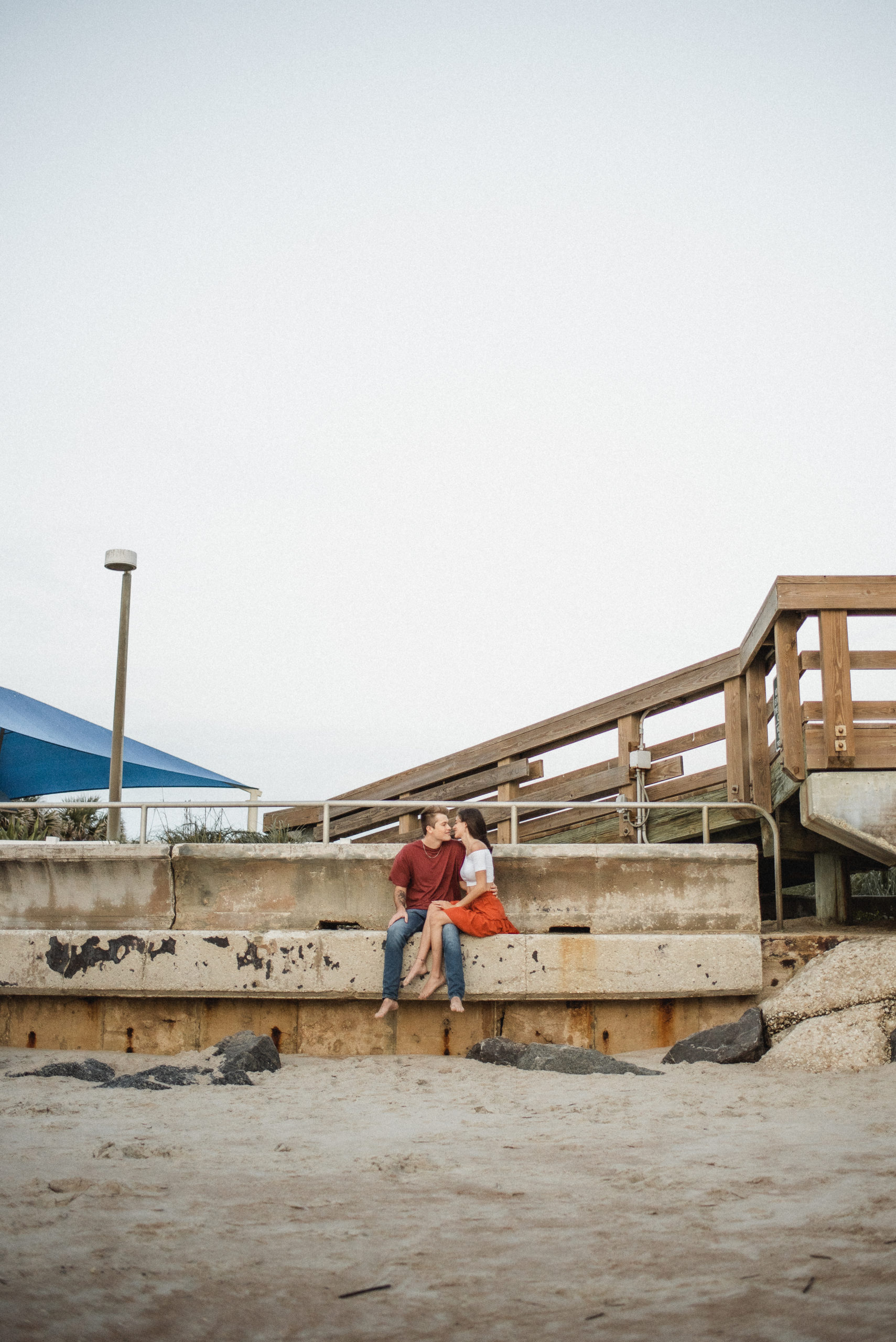 Saint Augustine Beach Florida Couples Engagement and Elopement Photographer