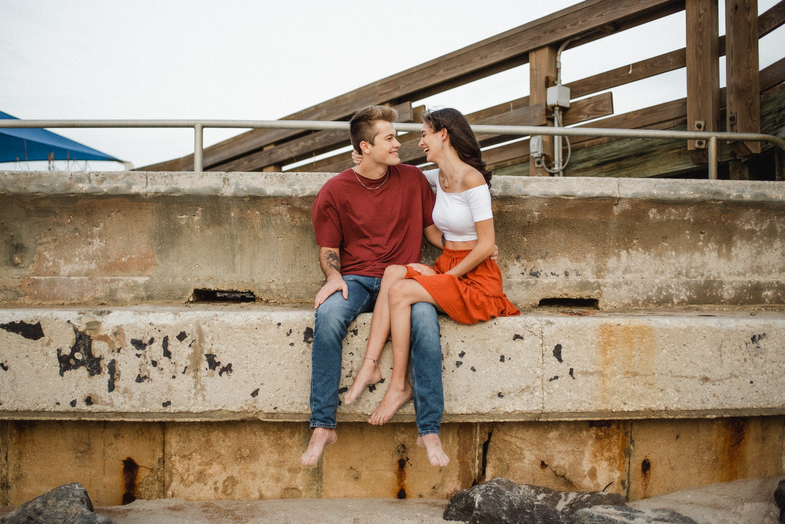 Saint Augustine Beach Florida Couples Engagement and Elopement Photographer