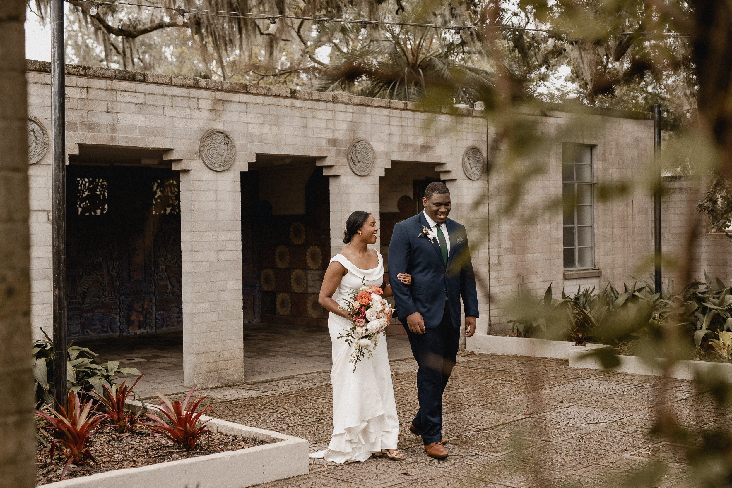 Florida Georgia Couples, Engagement, Destination Elopement and Intimate Wedding Photographer Orlando Local Mayan Courtyard Maitland art and history museum