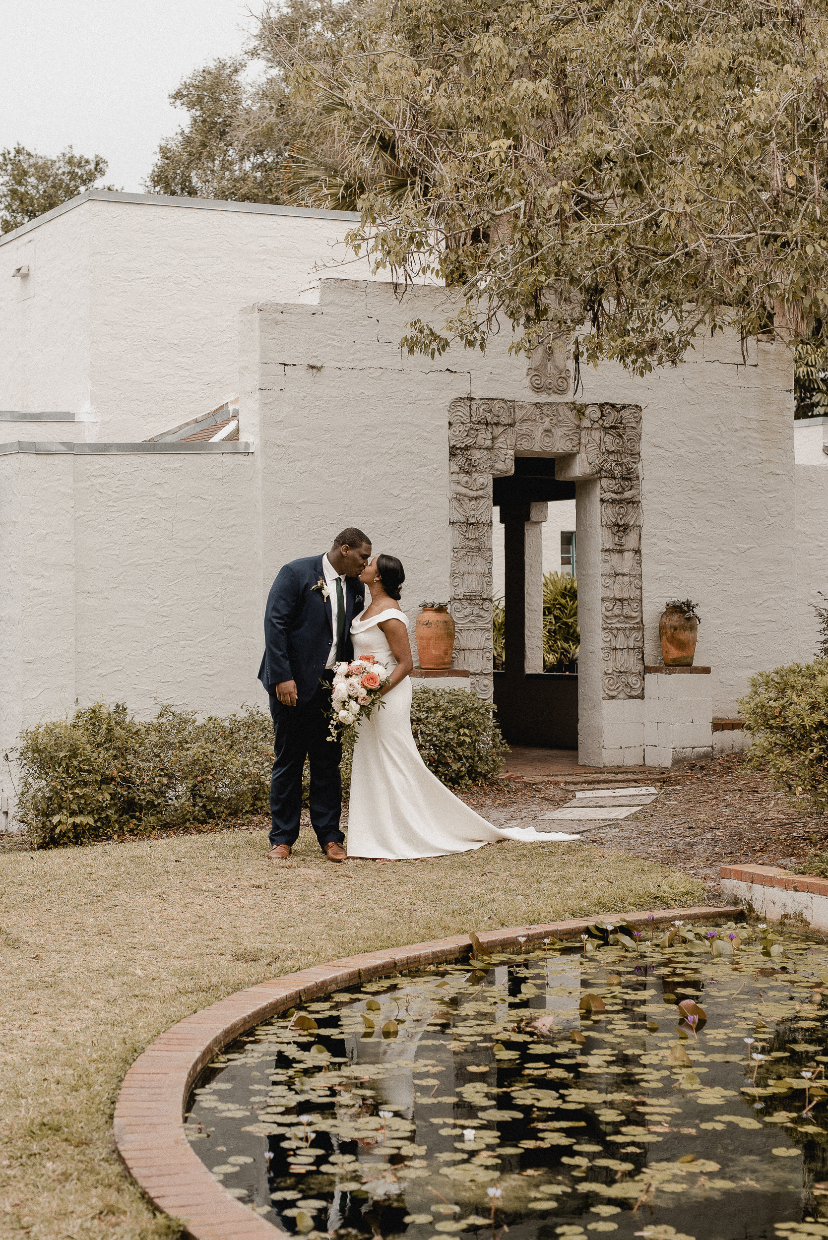 Florida Georgia Couples, Engagement, Destination Elopement and Intimate Wedding Photographer Orlando Local Mayan Courtyard Maitland art and history museum