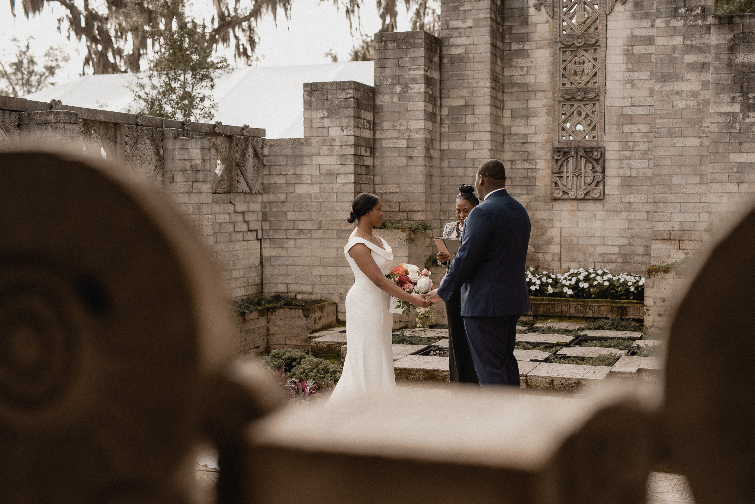 Florida Georgia Couples, Engagement, Destination Elopement and Intimate Wedding Photographer Orlando Local Mayan Courtyard Maitland art and history museum