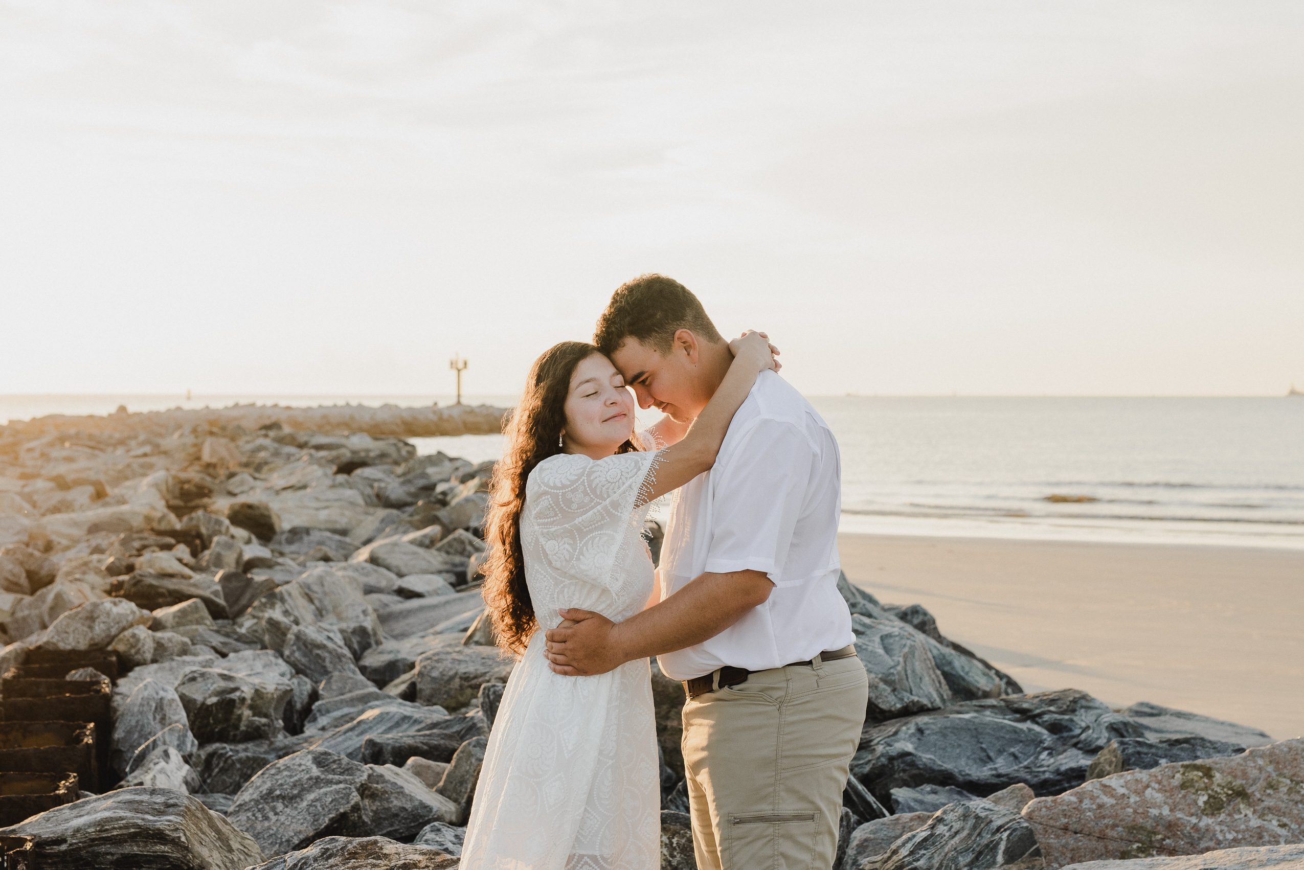 Jetty Park Beach Port Cape Canaveral Elopement Wedding Couples Photographer