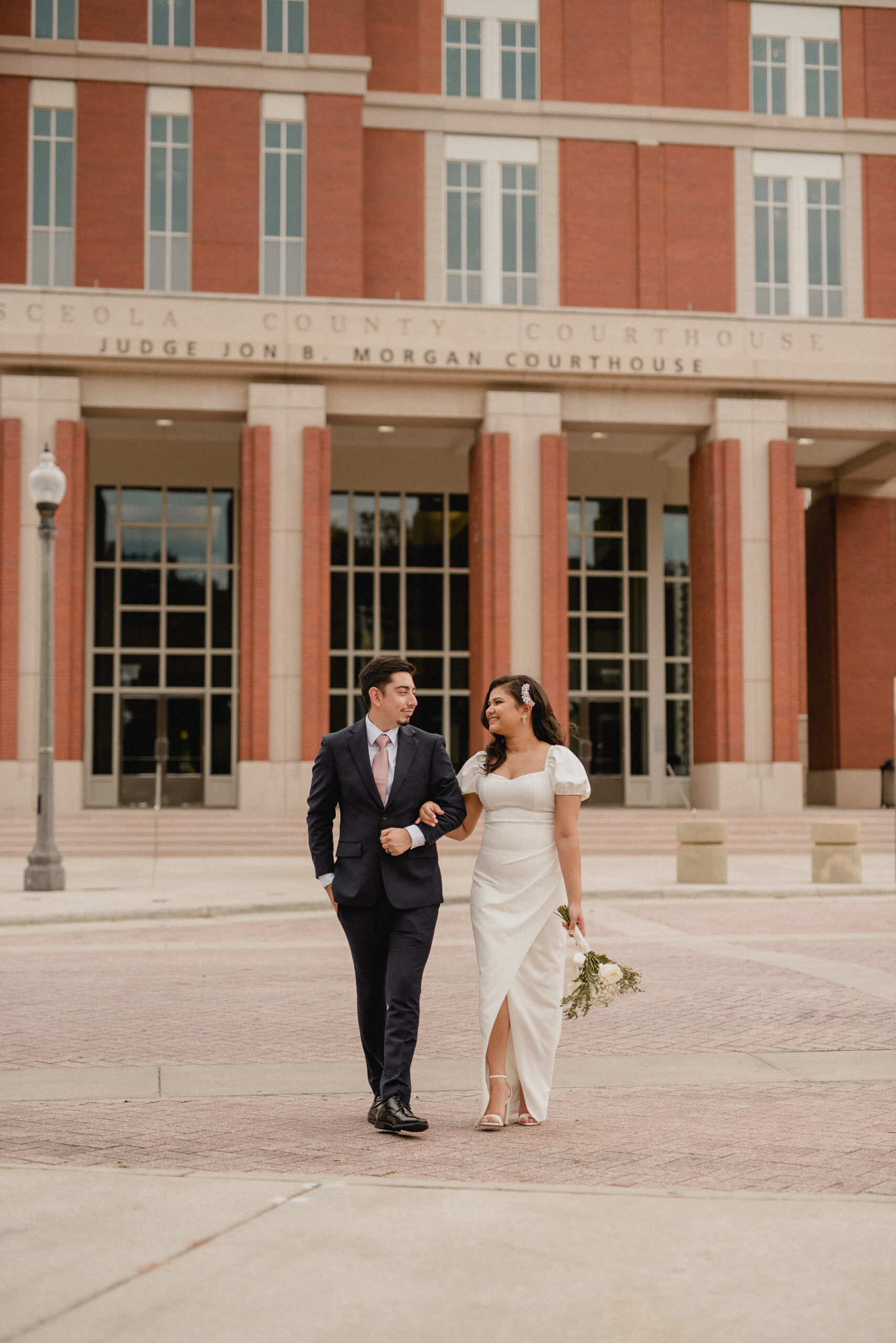 Kissimmee Osceola Celebration Courthouse Elopement Orlando Florida Central Florida Photographer Photography Engagement Couples Wedding Weddings Local Photographers