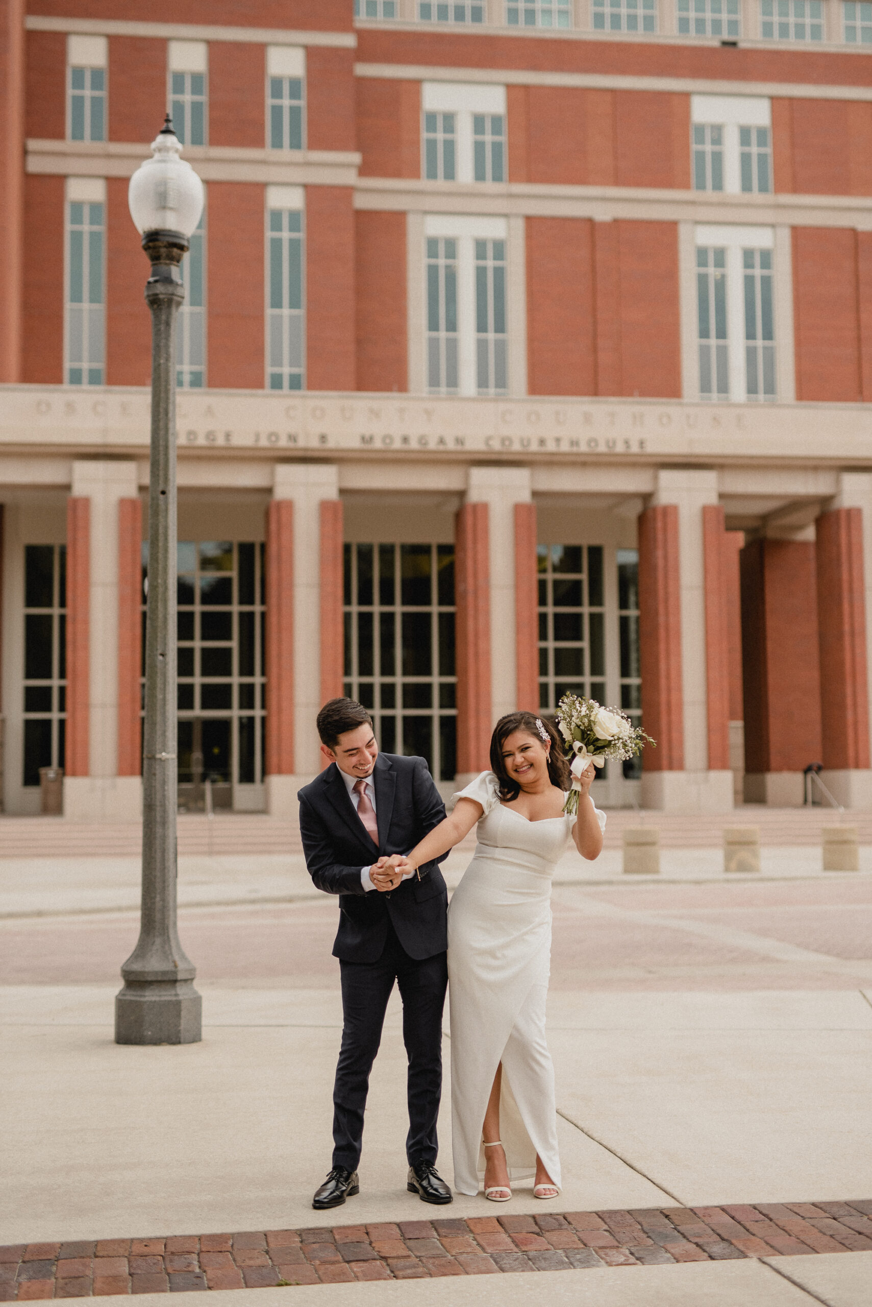 Kissimmee Osceola Celebration Courthouse Elopement Orlando Florida Central Florida Photographer Photography Engagement Couples Wedding Weddings Local Photographers