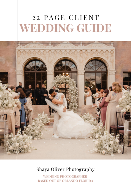 The 2025 Orlando Florida engagement elopement and wedding photographer gift card wedding photography wedding guides products lightroom presets