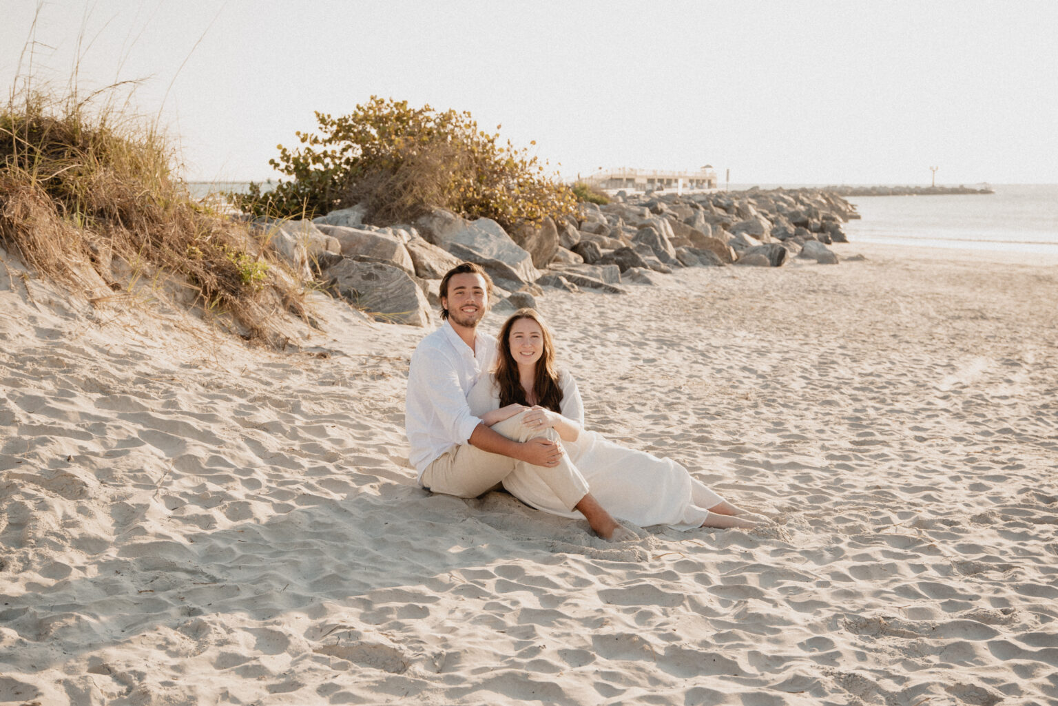cape canaveral engagement couple wedding photography central florida beach weddings south north west florida photographers jetty park beach photos